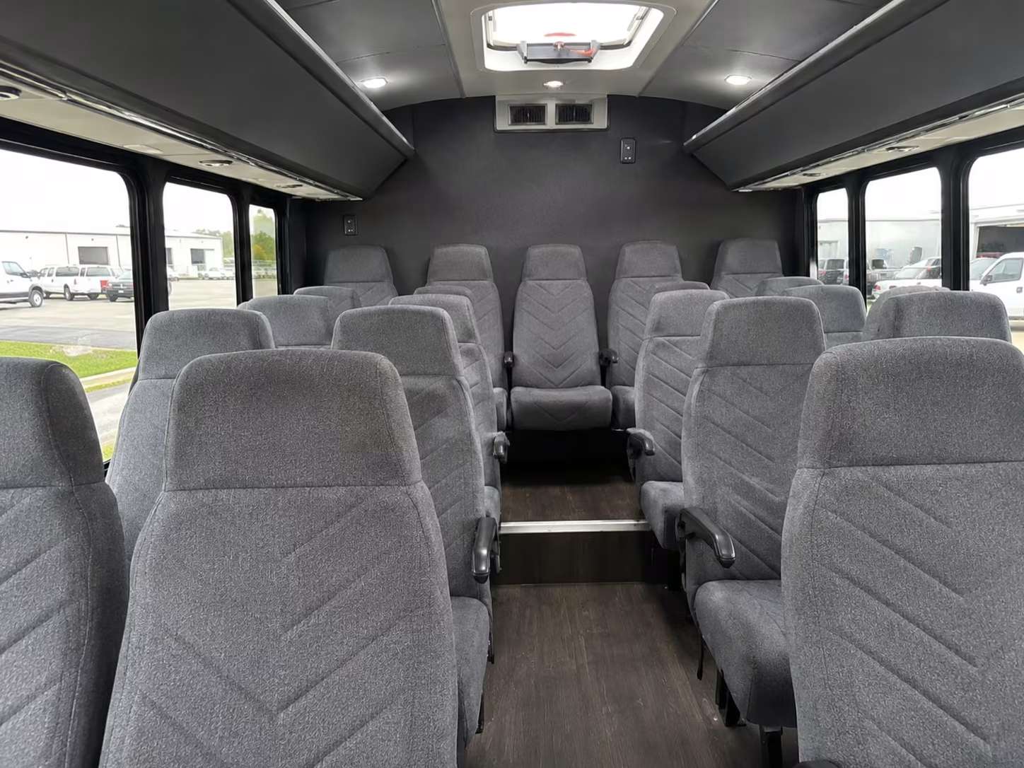 15 passenger minibus interior